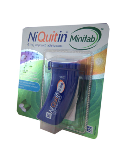 Tabletták és a dohányzás abbahagyása, NiQuitin Minitab 4 mg szopogató tabletta