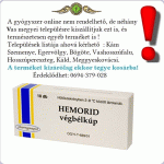 Hemorid végbélkúp -
