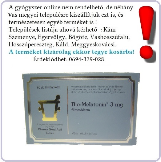 Bio melatonin 3mg filmtabletta 30x
