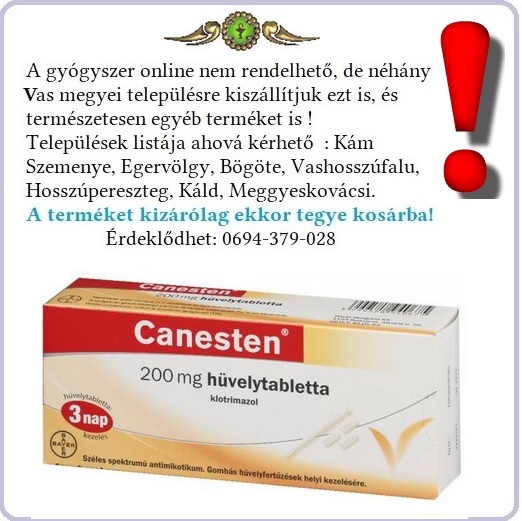 Canesten G 200 mg hüvelytabletta 3X
