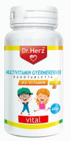 Dr. Herz Gyerek Multivitamin + Lactobacillus tabletta 60x