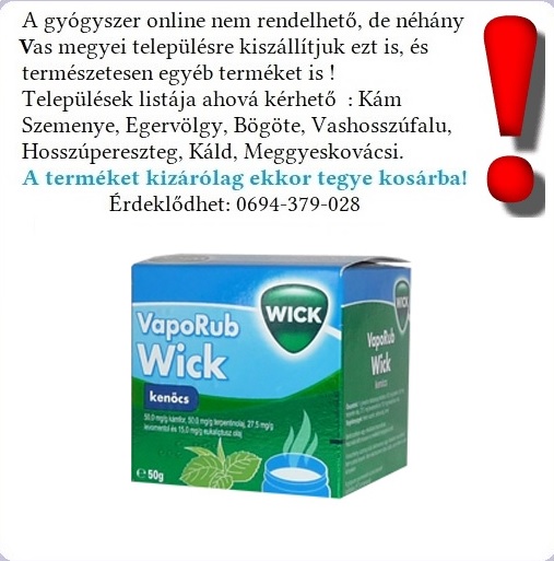 a vick vaporub segít a fogyásbana
