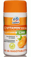 C-vitamin 200 mg + D3 cink rágótabletta 90x Vitaday