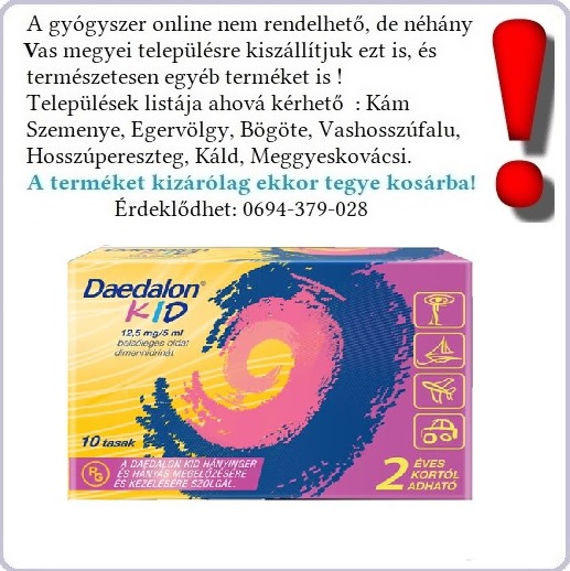 Daedalon Kid 12,5 mg/5 ml, belsőleges oldat 10x Arcanum GYÓGYSZERTÁR